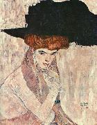 Gustav Klimt The Black Feather Hat oil painting picture wholesale